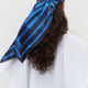 Cath x WYSE Silk Scarf - Blue Stripe