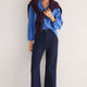 Flossie Wool Blend Trouser - Midnight