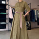 DB X Wyse Shirt Dress - Khaki