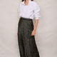 Ella Silk Skirt - Khaki Leopard