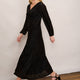 Claudia Devore Dress - Black