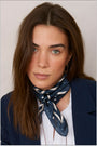 Serena Silk Scarf - Midnight Spot
