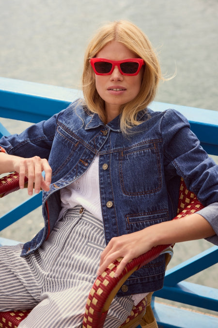 Karla Denim Jacket - Mid Wash