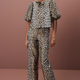 Marianne Jacquard Trouser - Leopard