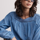 Melody Square Neck Top - Chambray Blue