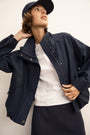 Lola Funnel Neck Jacket - Midnight