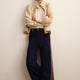 Penny Ponte Palazzo Trouser - Midnight/Sand