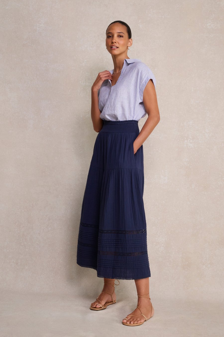 Margot Skirt - Deep Midnight