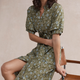 Kelly Dress - Olive Green Floral