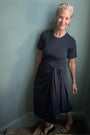 DB X Wyse Jersey Wrap Dress - Midnight