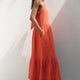 Hayley Halterneck Dress - Coral