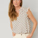 Marlow Top - Ivory Woodblock