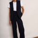 Carlotta Sleeveless Blazer - Midnight