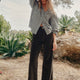 Flossie Carpenter Flare Cord Trouser - Olive