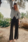 Flossie Carpenter Flare Cord Trouser - Olive