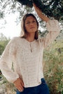 Flora Blouse - Floral Jacquard