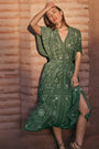 DB X Wyse Terra Dress - Olive Bandana