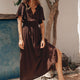 Eliana Dress - Cocoa