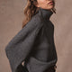 Luna Curved Hem Jumper - Grey Melange