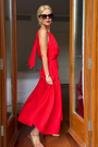 Cath x WYSE Riviera Dress - Red Pop