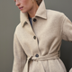 Romy Double Face Wool/Cashmere Coat - Oatmeal Marl