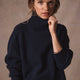 Luna Curved Hem Jumper - Midnight