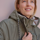 Freya Faux Fur Lined Coat - Mid Olive