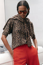 Caley Knitted Top - Leopard