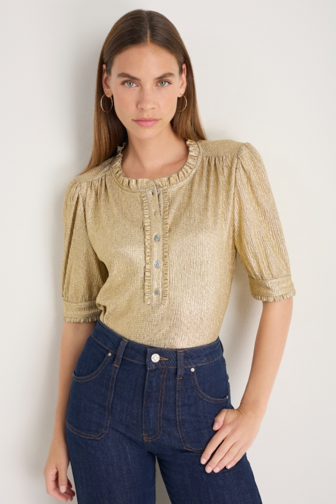Noah Top - Gold Metallic