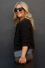 Erica Davies x WYSE Cable Cardigan - Chocolate