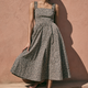 Audrey Taffeta Dress - Leopard