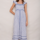 Sophia Dress - Blue Stripe
