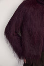 Francesca Fringed Jacket - Aubergine