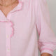 Francine Blouse - Pink/Ivory Stripe