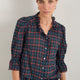 Frankie Blouse - Midnight/Evergreen Check