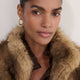 Frankie Faux Fur Jacket - Oatmeal