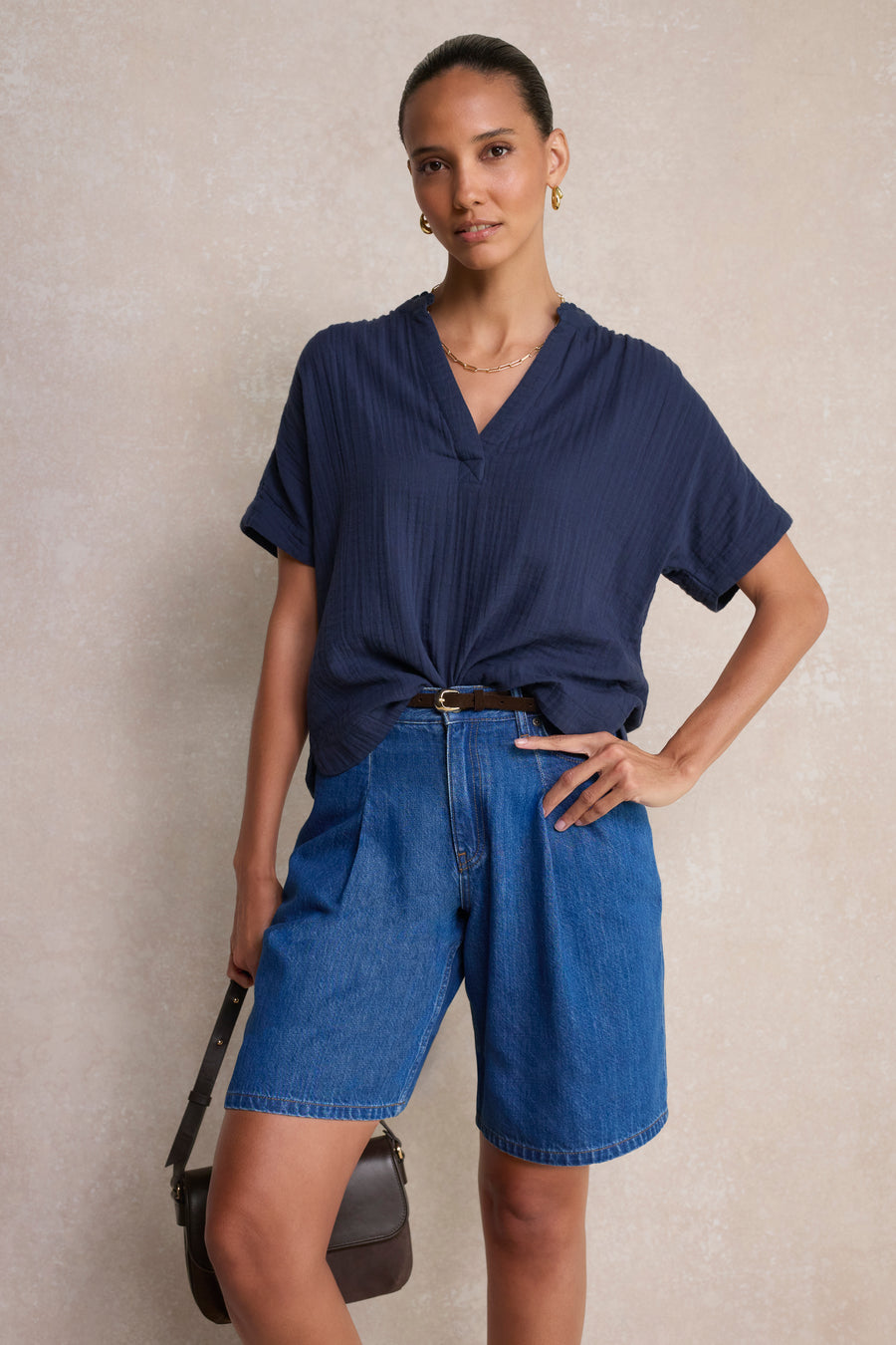 Freya Top - Deep Midnight