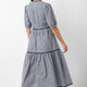 Gabriel Gingham Dress - Navy/Ecru