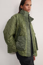 Gaia Quilted Coat - Khaki