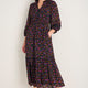 Georgina Dress - Autumn Garden Ditsy Metallic