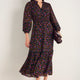 Georgina Dress - Autumn Garden Ditsy Metallic