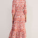 Georgina Dress - Warm Clay Layered Ditsy