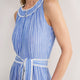 Hallie Halterneck Dress - Riviera Blue/White Stripe