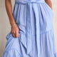 Hallie Halterneck Dress - Riviera Blue/White Stripe