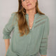 Harper Blouse - Thyme Green