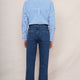 Harper Slim Leg Jean - Embroidered Mid Wash