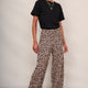 Isla Plisse Trouser - Leopard