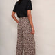 Isla Plisse Trouser - Leopard