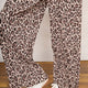 Isla Plisse Trouser - Leopard