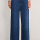 Imogen Cropped Wide Leg Jean - Mid Wash